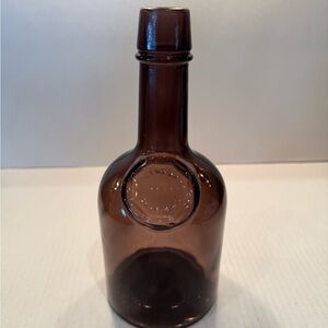 Wheaton 9" Amethyst Purple Glass Bottle Roger's Brors. 1850 Salem, NJ